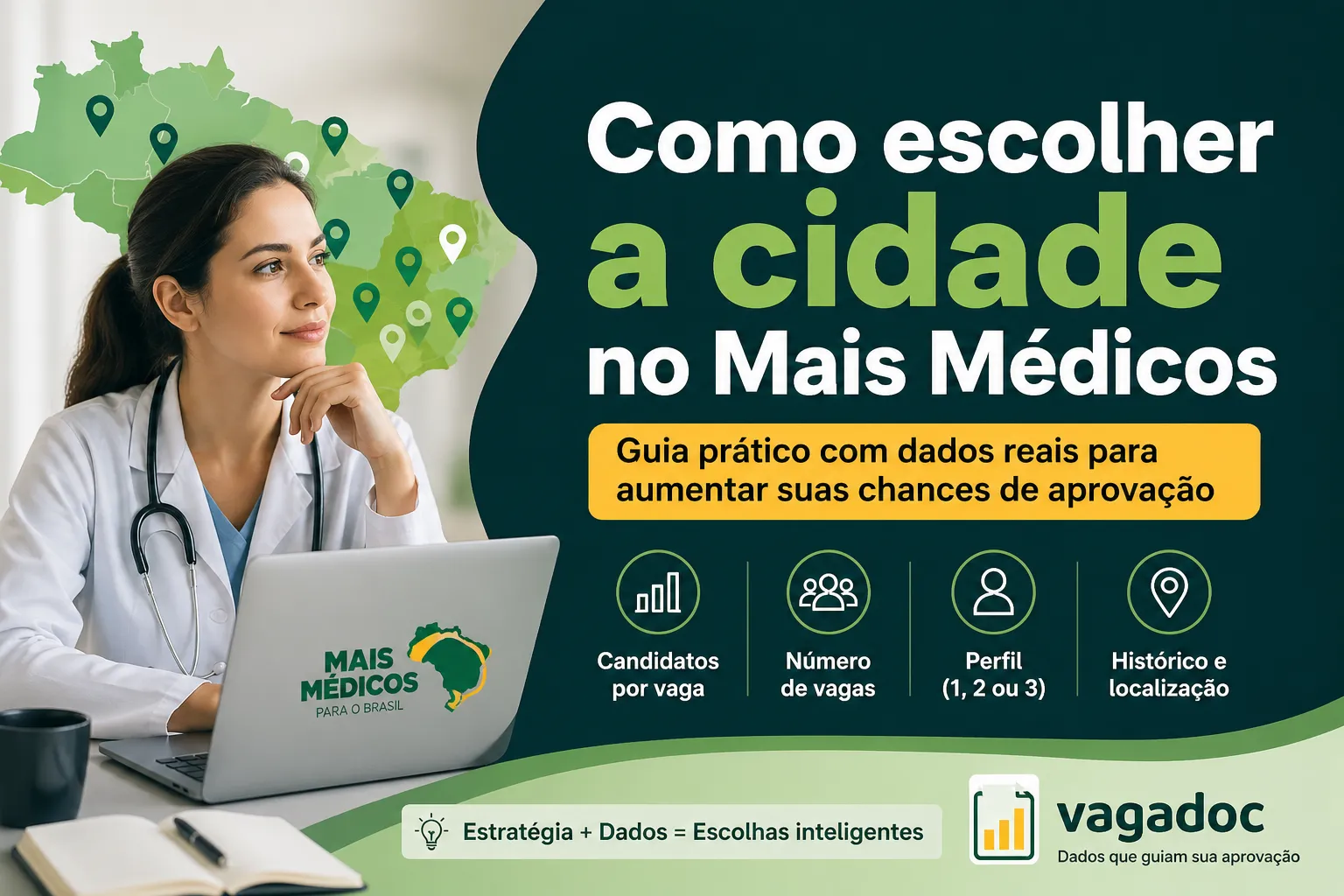 Como escolher a cidade no Mais Médicos: guia prático com dados reais